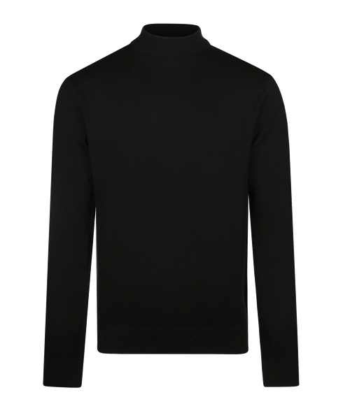 Zwarte pullover met crewneck