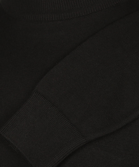 Zwarte pullover met crewneck