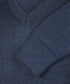 Indigo pullover met V-neck