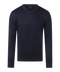 Navy pullover met V-neck