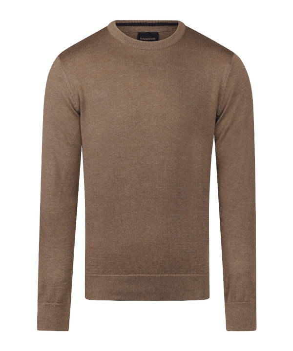 Coffee pullover met crewneck