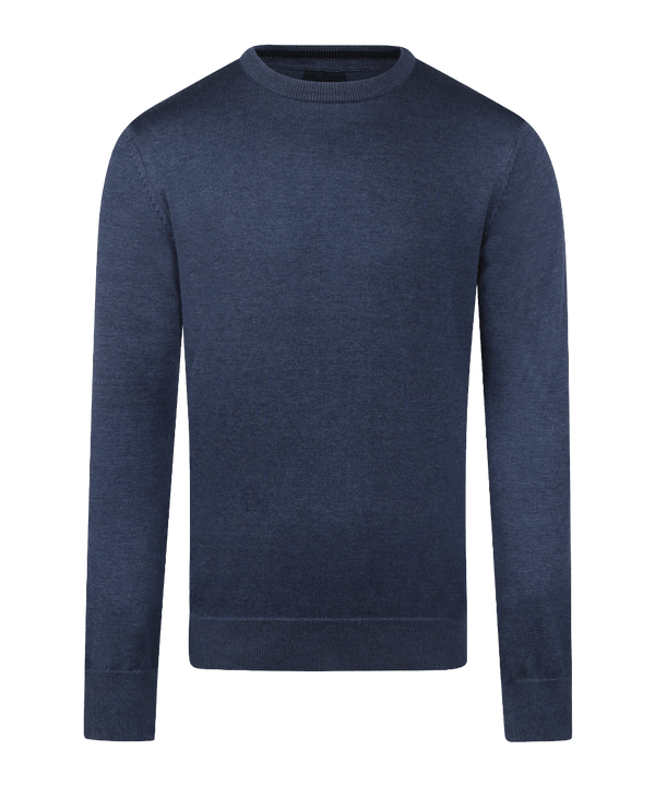 Indigo pullover met crewneck