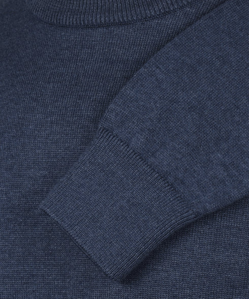 Indigo pullover met crewneck