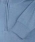 Lichtblauwe half-zip met geribde boorden