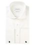 Wit ceremonial shirt met dubbele manchetten