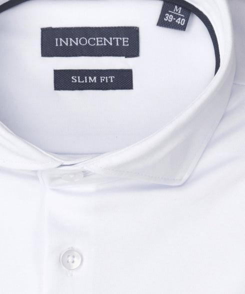 Wit Japanese knitted shirt van Innocente