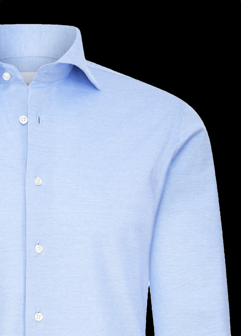 Lichtblauw knitted shirt