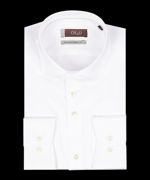 Wit royal twill overhemd