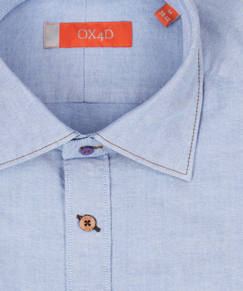 Oxford casual overhemd met dubbele borstzak