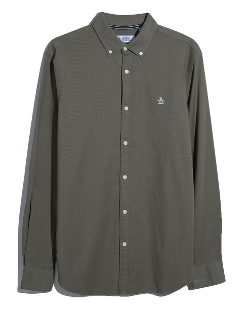 Olive Button Down Shirt