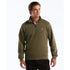 Olive sweater met 1/4 zip