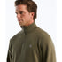 Olive sweater met 1/4 zip