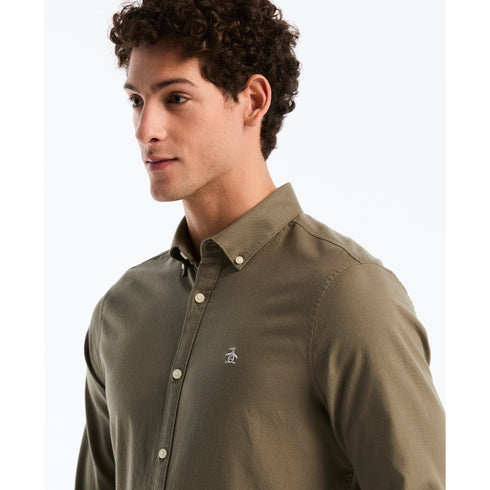 Olive Button Down Shirt