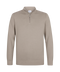 Bleekbruine pullover met halflange rits