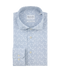 Blauw overhemd met bloemenpatroon