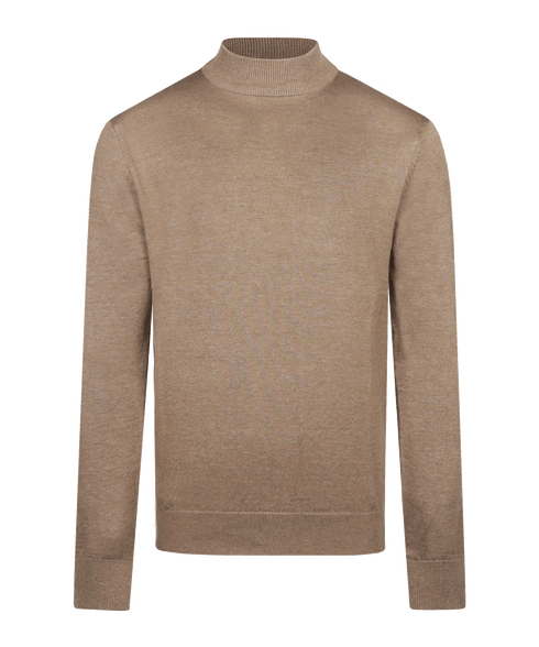 Coffee pullover met crewneck