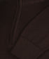 Chocoladebruine half-zip met geribde boorden