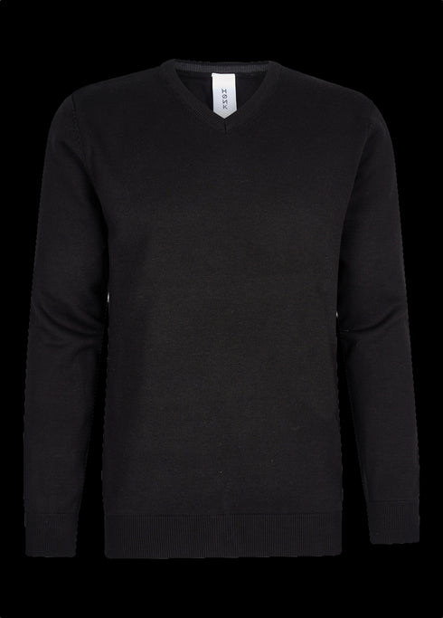 Zwarte pullover met V-hals