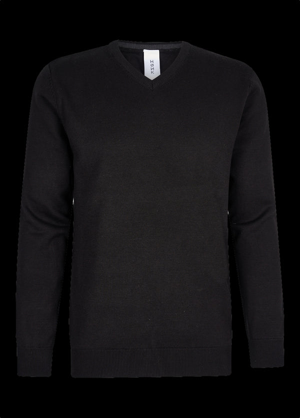Zwarte pullover met V-hals