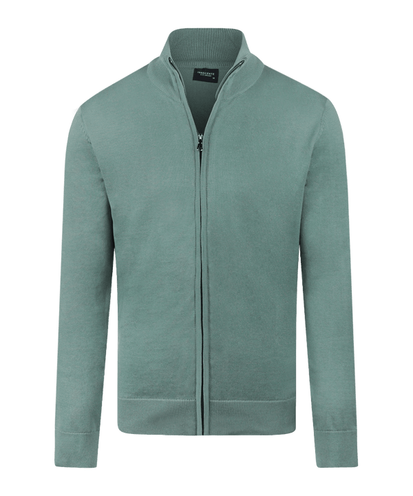 Mint vest met zipper