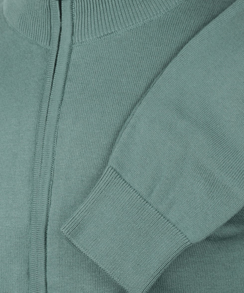 Mint vest met zipper