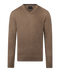 Coffee pullover met V-neck