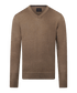 Coffee pullover met V-neck