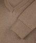 Coffee pullover met V-neck