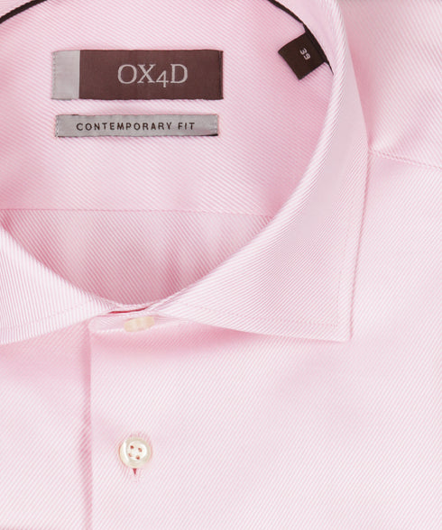 Lichtroze overhemd met dubbele manchetten