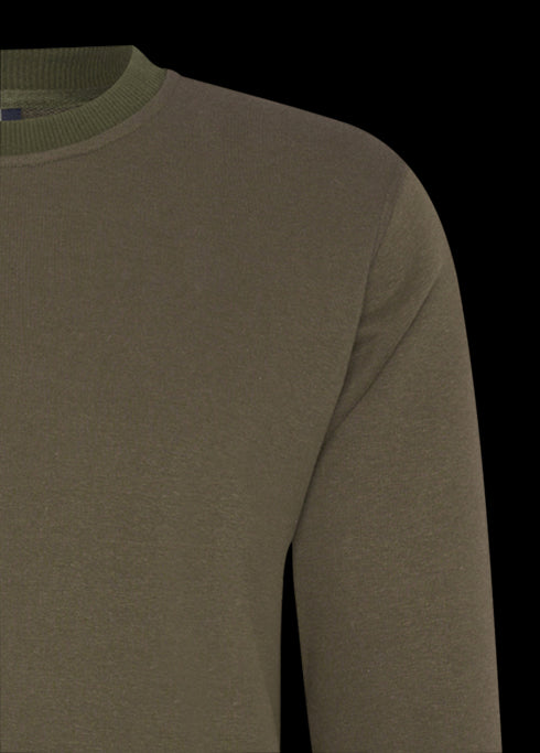 Donkergroen sweatshirt